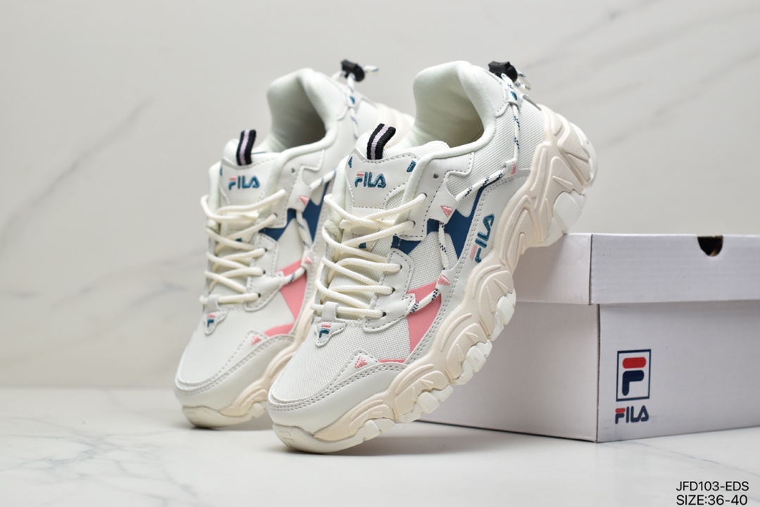 Fila Heritage Fluid mountain blood vessels series retro cat claw dad ins trend jogging shoes F12W144123FTO