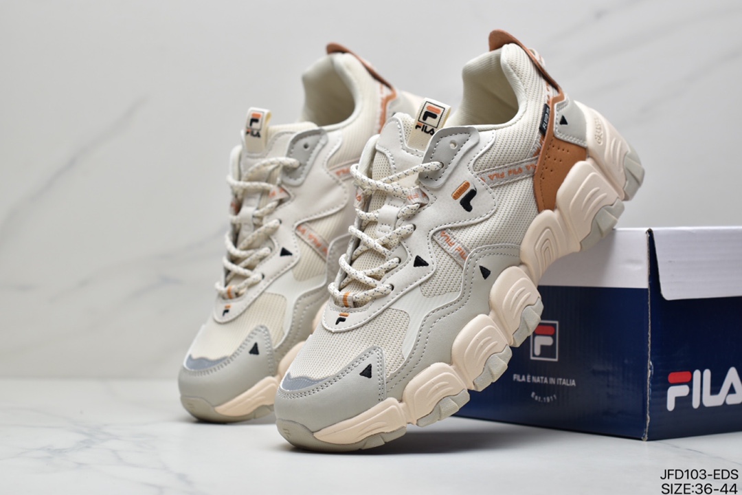 Fila Heritage Fluid mountain blood vessels series retro cat claw dad ins trend jogging shoes F12W144123FTO