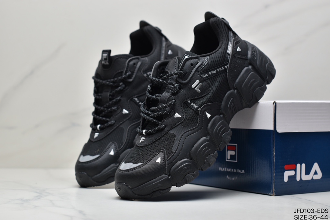 Fila Heritage Fluid mountain blood vessels series retro cat claw dad ins trend jogging shoes F12W144123FTO