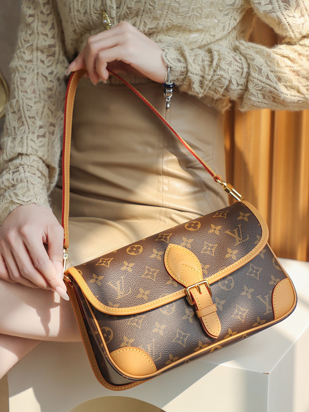Louis Vuitton LV ◤𝐃𝐈𝐀𝐍𝐄 爆款系列 #M45985# 𝐒𝐏免检版◥