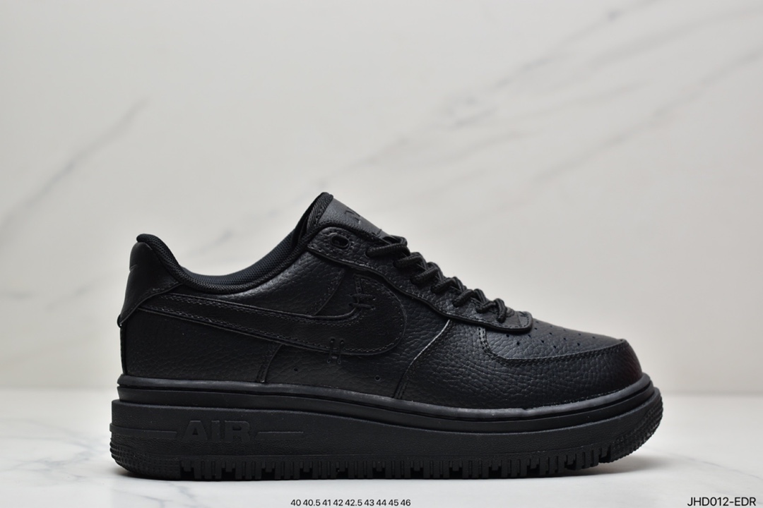 Nike Air Force 1 Low Luxe ”Black/Gum” Air Force One Sneakers DB4109
