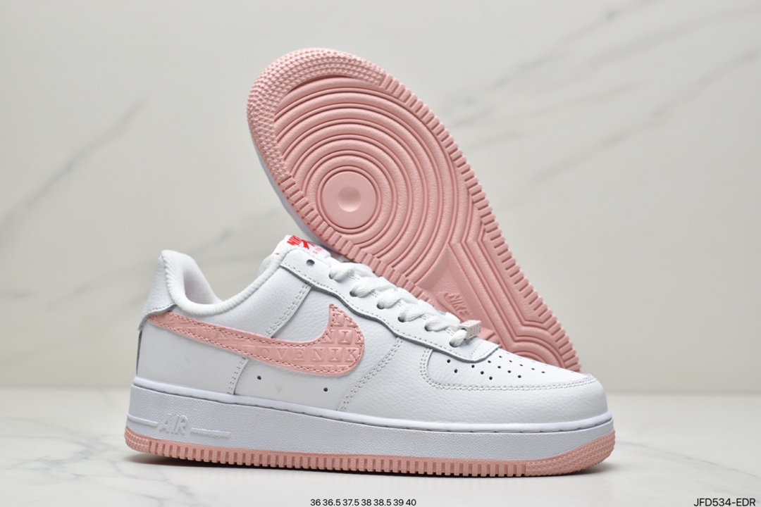 NIKE Air Force 1'07”2022 Valentine's Day”Air Force One Classic Low Top Versatile Casual Sneakers ”Leather White Light Pink LOVE Embossed Hook”Item Number: DQ9320-100 Size: 36 36.5 37.5 38 38.5 39 40 ID:JFD534- EDR-Top High Quatity Cheap Sneakers Fashion Clothing Clothes Bags handbags Shoes of all Brand wholesale With The best Quality And Beautiful Price from China Factory Chinese suppliers wholesaler seller NIKE Air Force 1'07”2022 Valentine's Day”Air Force One Classic Low Top Versatile Casual Sneakers ”Leather White Light Pink LOVE Embossed Hook”Item Number: DQ9320-100 Size: 36 36.5 37.5 38 38.5 39 40 ID:JFD534- EDR