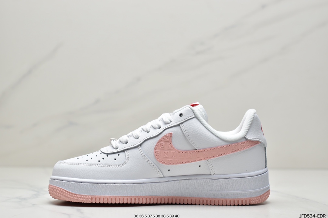 NIKE Air Force 1'07”2022 Valentine's Day”Air Force One Classic Low Top Versatile Casual Sneakers ”Leather White Light Pink LOVE Embossed Hook”Item Number: DQ9320-100 Size: 36 36.5 37.5 38 38.5 39 40 ID:JFD534- EDR-Top High Quatity Cheap Sneakers Fashion Clothing Clothes Bags handbags Shoes of all Brand wholesale With The best Quality And Beautiful Price from China Factory Chinese suppliers wholesaler seller NIKE Air Force 1'07”2022 Valentine's Day”Air Force One Classic Low Top Versatile Casual Sneakers ”Leather White Light Pink LOVE Embossed Hook”Item Number: DQ9320-100 Size: 36 36.5 37.5 38 38.5 39 40 ID:JFD534- EDR