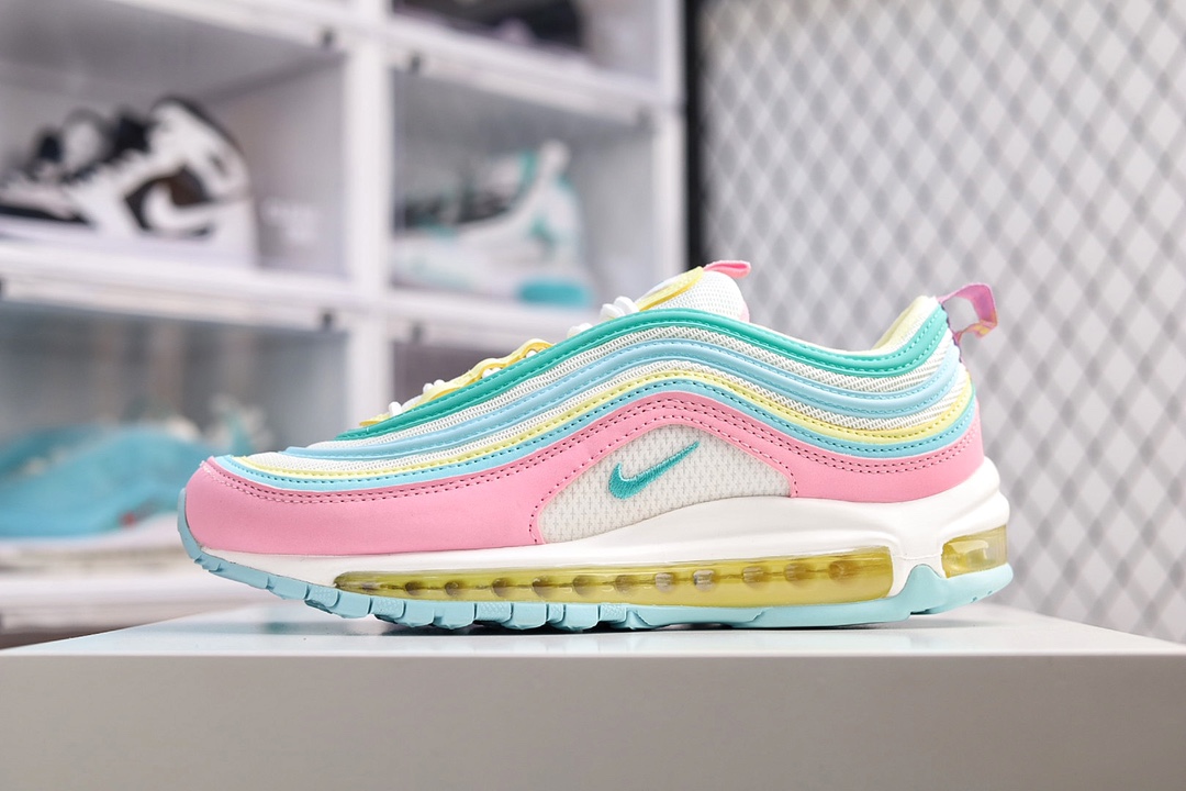 G0 彩虹葫芦娃Nike Air Max 97知名大厂出品 高端渠道打造全市场最强版本子弹 原鞋原厂TPU反光材料 市场首家原模原气垫 拒绝套用公底鞋型不断校对 与原鞋匹配率达到98%卡色匹配原版原档案