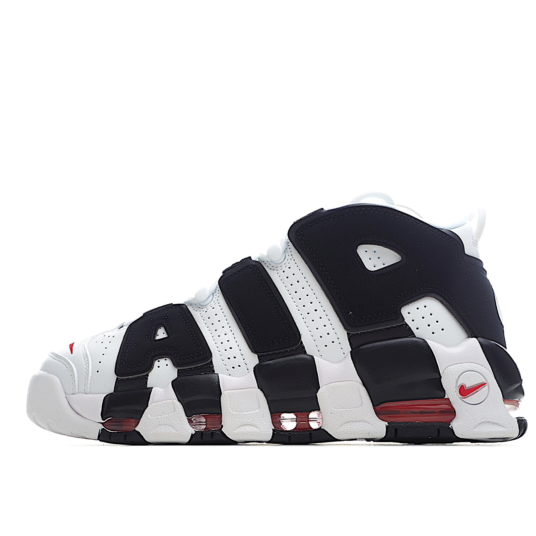 H5 全码补齐公司级 Nike Air More Uptempo OG耐克 皮蓬全掌气垫篮球鞋 熊猫原楦原档案开发版型采用一致牛培革鞋面材质市面最为修正全掌真气垫模具可视全掌透明中底气垫