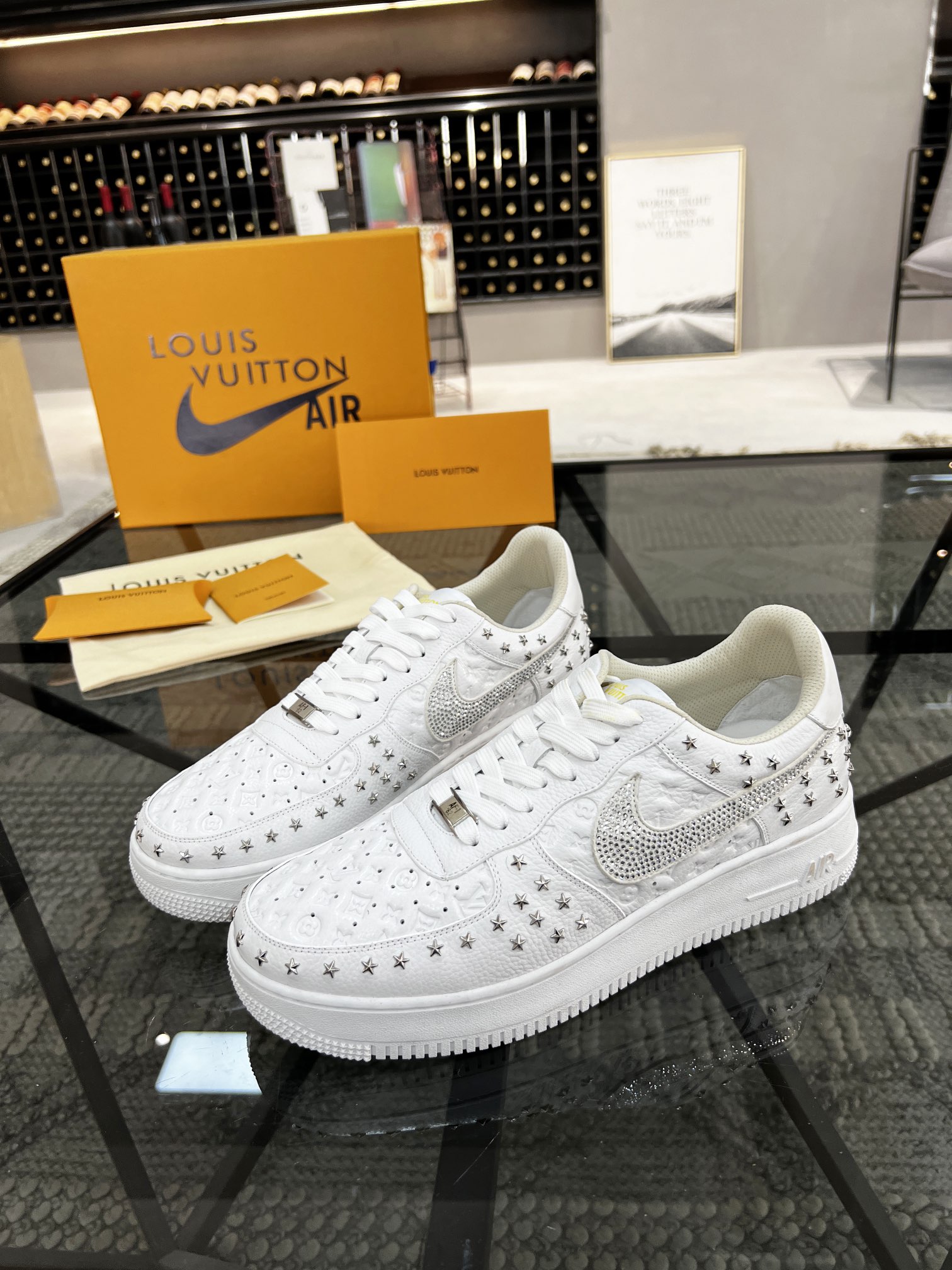 P250 Loui* Vuitto* x OFF-WHITE x Nike triple colaboración! ¡Marea cool zapatillas de deporte casuale