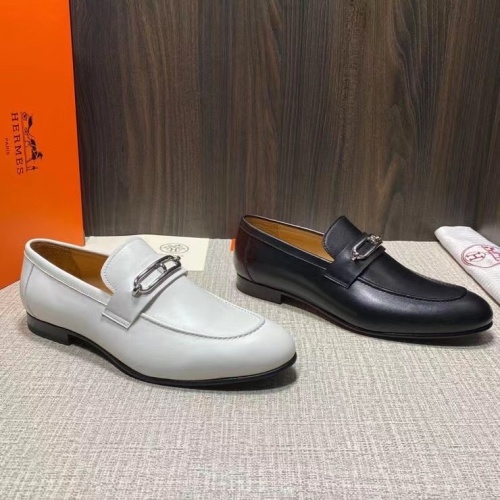 Hermes Men's Leather Loafers with Roulis Buckle - Elegant Slip-On Design 1 Hermes Men's Leather Loafers with Roulis Buckle - Elegant Slip-On Design