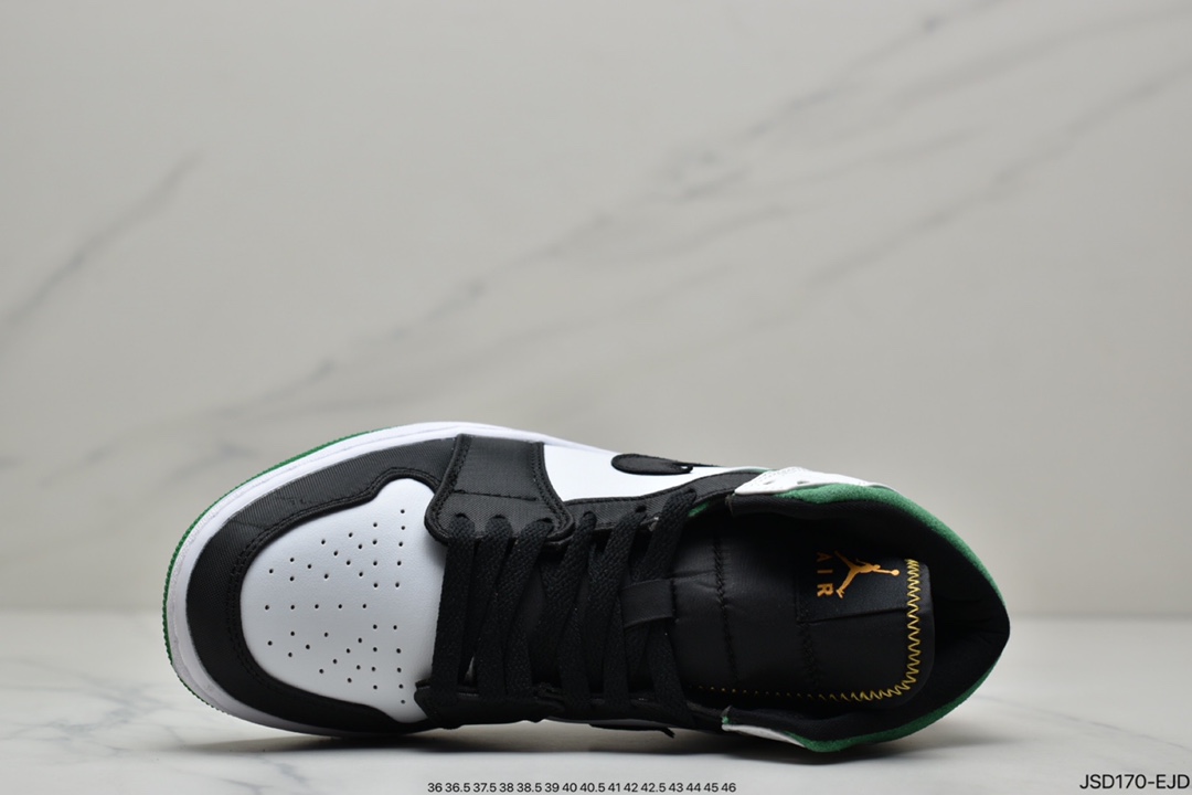 Air Jordan 1 Mid White Green Orange] Middle Help Series 852542-101
