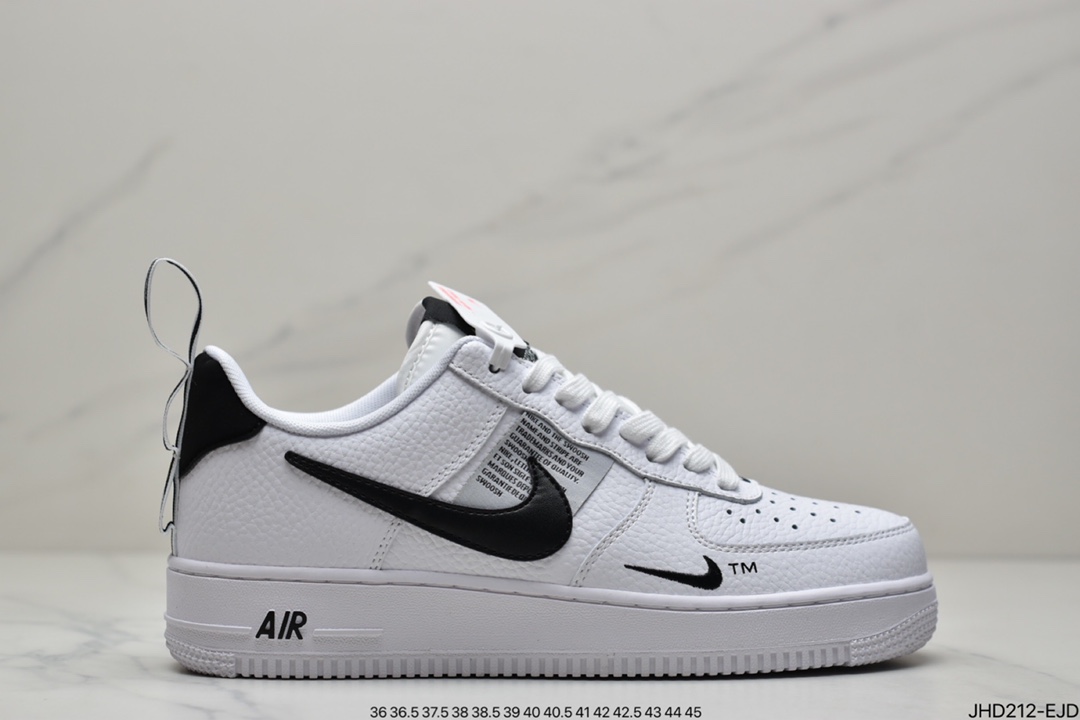 Nike Air Force 1 Low '07 LV8 Utility Pack ”Black/White” Air Force One Sneakers AJ7747-001