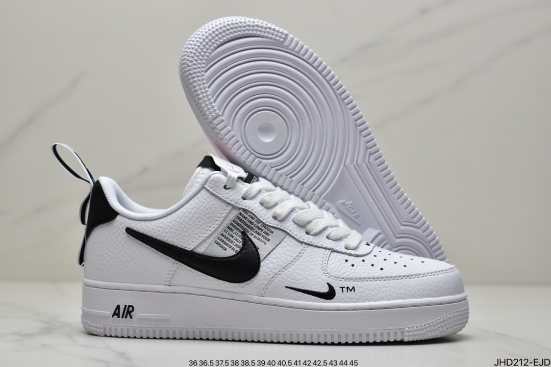 Nike Air Force 1 Low '07 LV8 Utility Pack ”Black/White” Air Force One Sneakers AJ7747-001