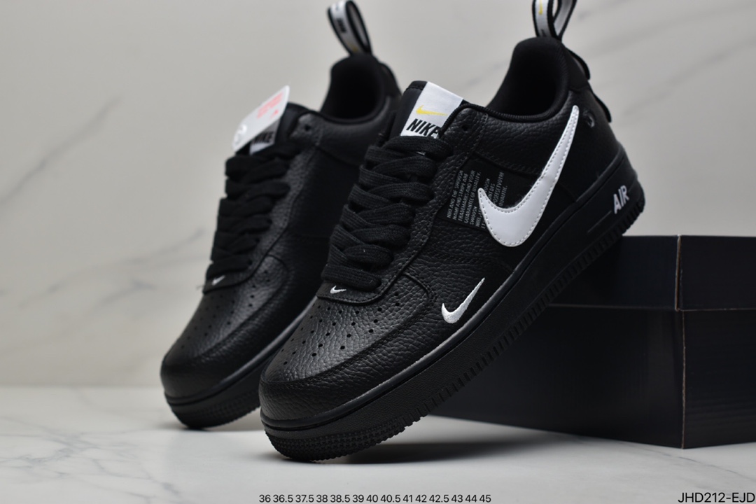 Nike Air Force 1 Low '07 LV8 Utility Pack ”Black/White” Air Force One Sneakers AJ7747-001