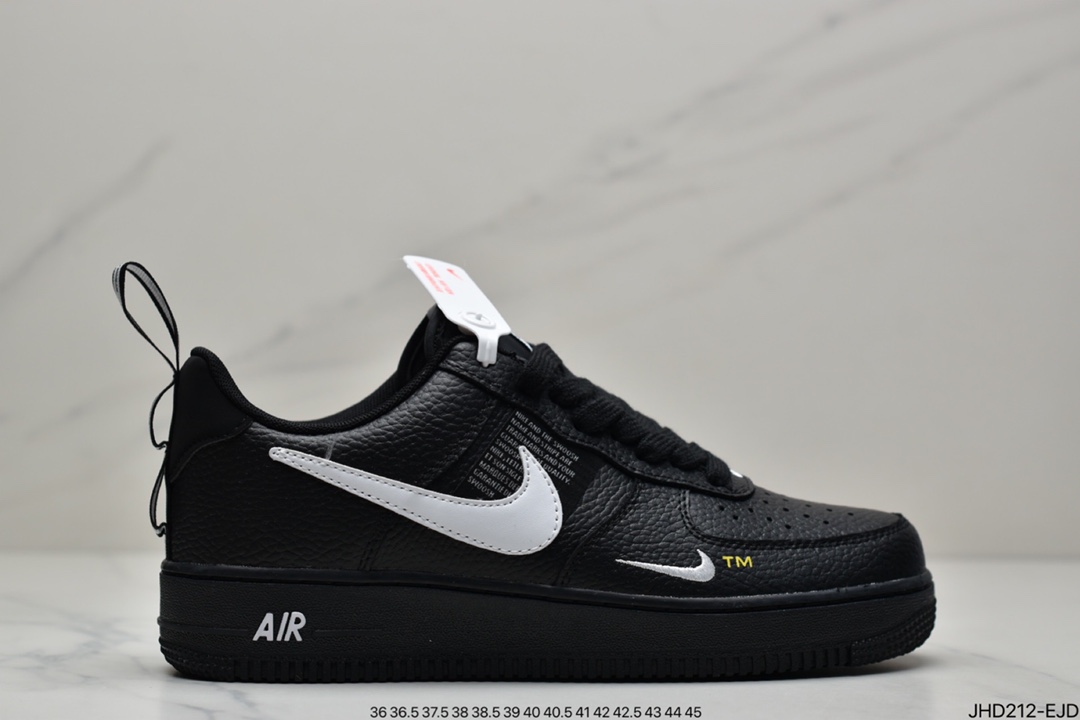 Nike Air Force 1 Low '07 LV8 Utility Pack ”Black/White” Air Force One Sneakers AJ7747-001