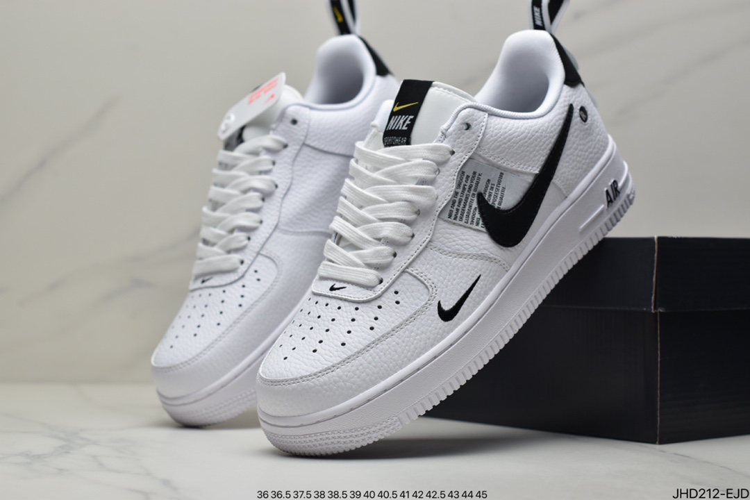 Nike Air Force 1 Low '07 LV8 Utility Pack ”Black/White” Air Force One Sneakers AJ7747-001