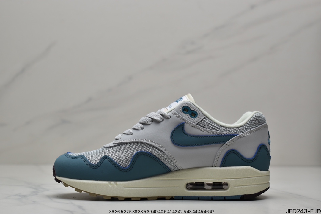 Patta x NIKE Air Max 1 'Night Maroom Wave Pattern Retro Casual Running Shoes DO9549-001-Top High Quatity Cheap Sneakers Fashion Clothing Clothes Bags handbags Shoes of all Brand wholesale With The best Quality And Beautiful Price from China Factory Chinese suppliers wholesaler seller Patta x NIKE Air Max 1 'Night Maroom Wave Pattern Retro Casual Running Shoes DO9549-001