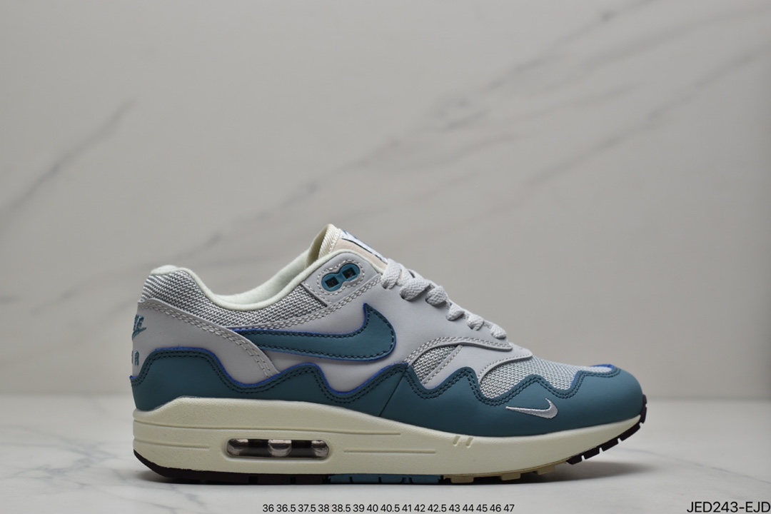 Patta x NIKE Air Max 1 'Night Maroom Wave Pattern Retro Casual Running Shoes DO9549-001-Top High Quatity Cheap Sneakers Fashion Clothing Clothes Bags handbags Shoes of all Brand wholesale With The best Quality And Beautiful Price from China Factory Chinese suppliers wholesaler seller Patta x NIKE Air Max 1 'Night Maroom Wave Pattern Retro Casual Running Shoes DO9549-001