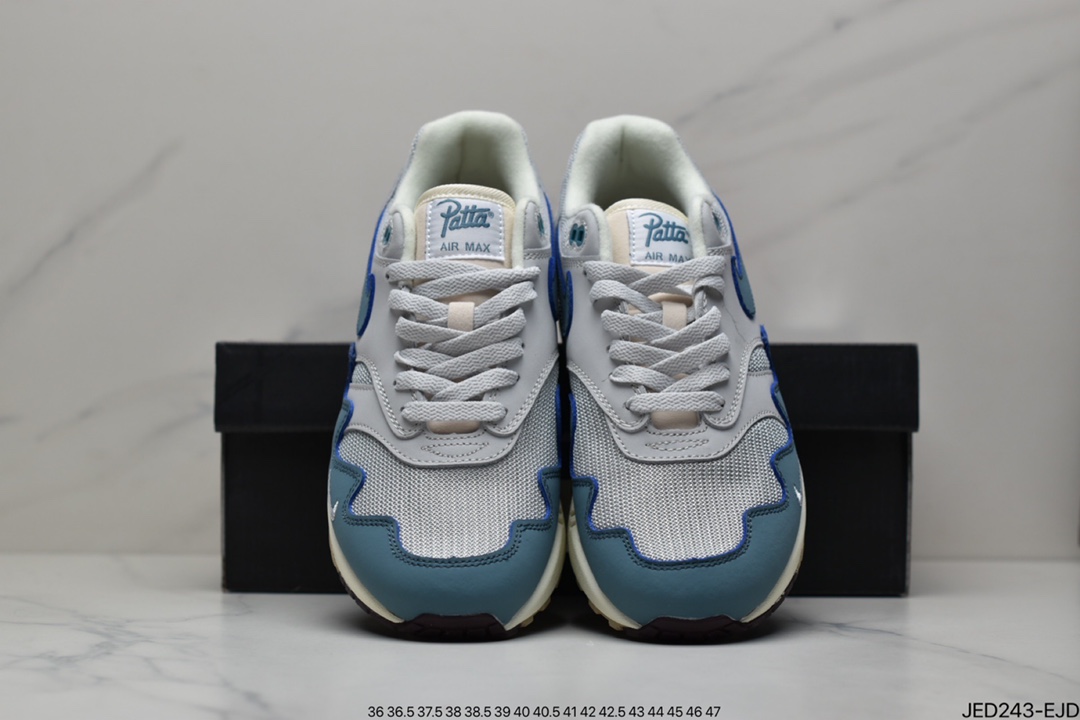 Patta x NIKE Air Max 1 'Night Maroom Wave Pattern Retro Casual Running Shoes DO9549-001-Top High Quatity Cheap Sneakers Fashion Clothing Clothes Bags handbags Shoes of all Brand wholesale With The best Quality And Beautiful Price from China Factory Chinese suppliers wholesaler seller Patta x NIKE Air Max 1 'Night Maroom Wave Pattern Retro Casual Running Shoes DO9549-001