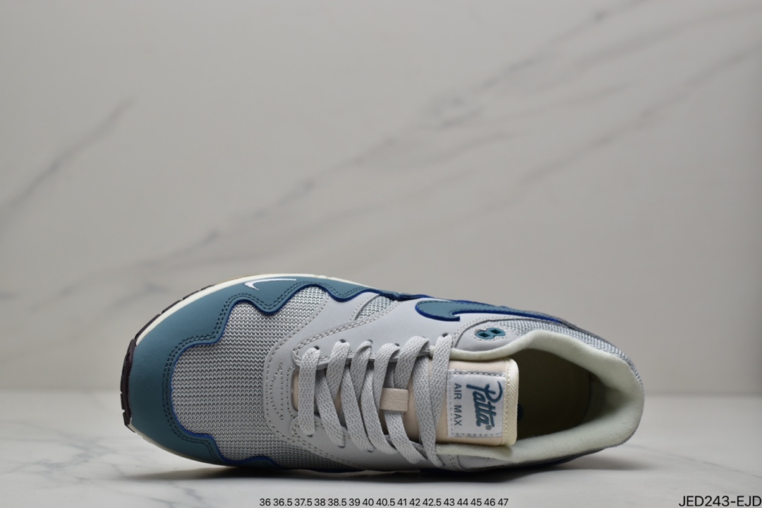 Patta x NIKE Air Max 1 'Night Maroom Wave Pattern Retro Casual Running Shoes DO9549-001-Top High Quatity Cheap Sneakers Fashion Clothing Clothes Bags handbags Shoes of all Brand wholesale With The best Quality And Beautiful Price from China Factory Chinese suppliers wholesaler seller Patta x NIKE Air Max 1 'Night Maroom Wave Pattern Retro Casual Running Shoes DO9549-001