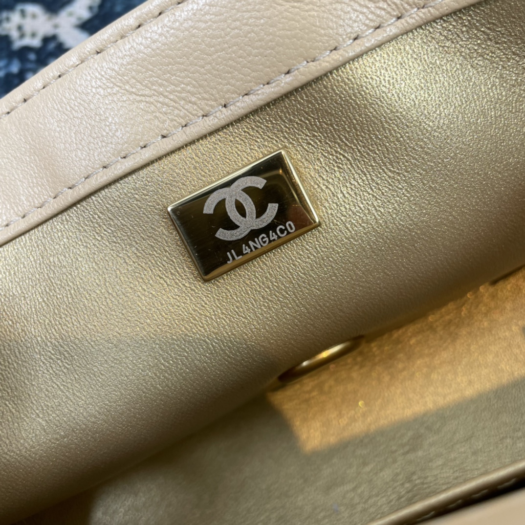 Chanel Style Beige Shoulder Bag style reference detail image 9 from source 776584