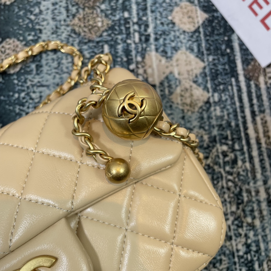 Chanel Style Beige Shoulder Bag style reference detail image 7 from source 776584