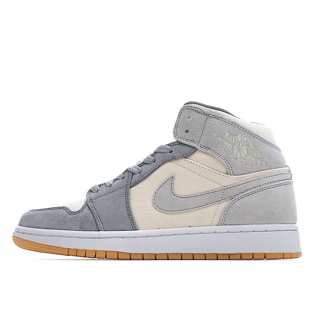 H0 Air Jordan 1 Mid AJ1 中帮篮球鞋全新批次 原装原模大底全鞋原厂定制皮料，手感细腻正确折边工艺 完美细节诠释