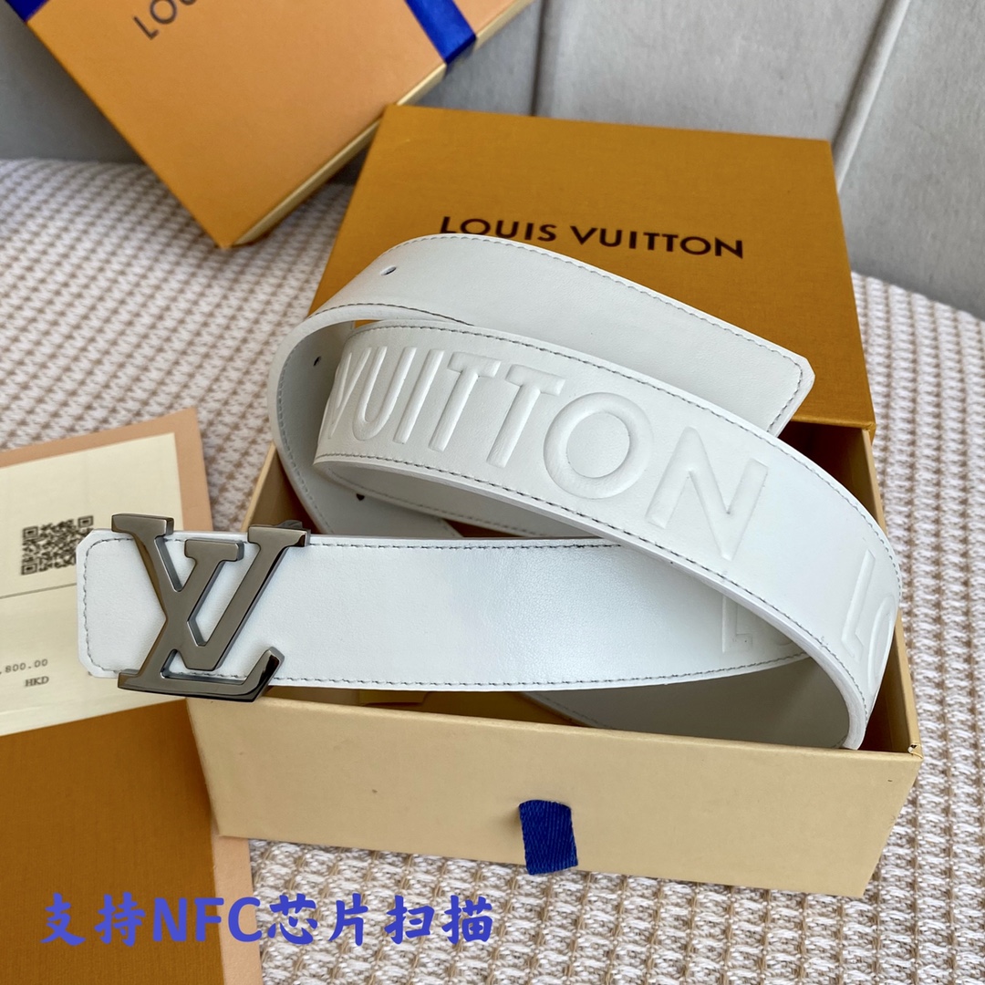 Louis Vuitton Belts Calfskin Cowhide