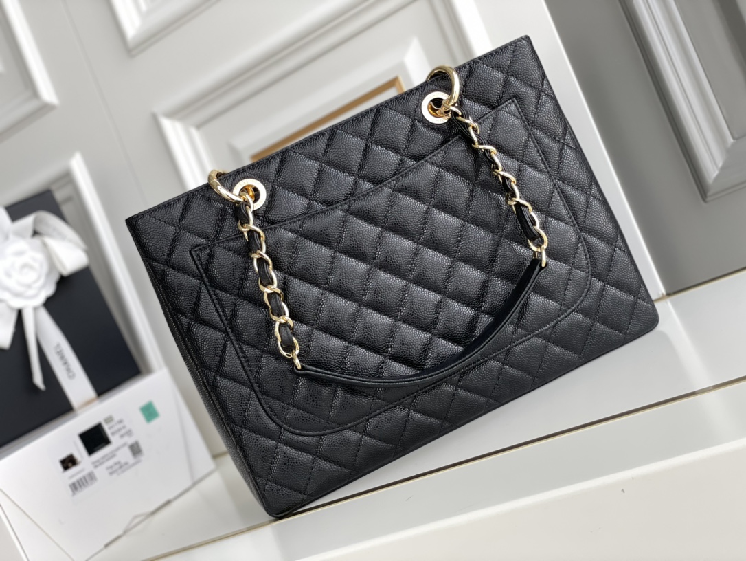 🌼现货 芯片▪️白金版 正品级 包装如图𝐂𝐡𝐚𝐧𝐞𝐥 全名Grand Sho00ing Tote （简称