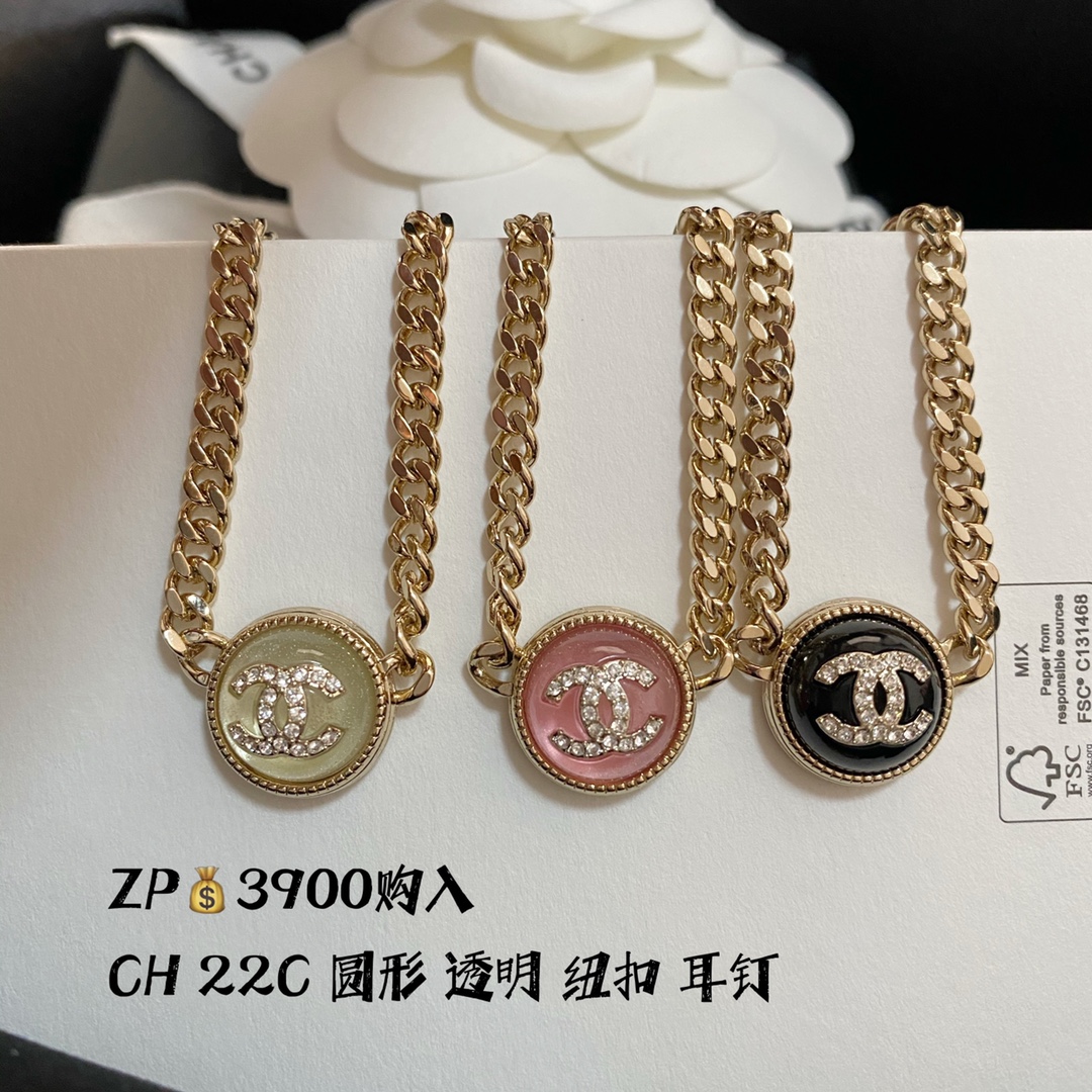 NO:104168,CH 22c button necklace 22 latest hits, Chanel necklace, chanel, necklace19860909CH 22c 纽扣 项链 22最新爆款,香奈儿项链,chanel,necklace,Jewelry