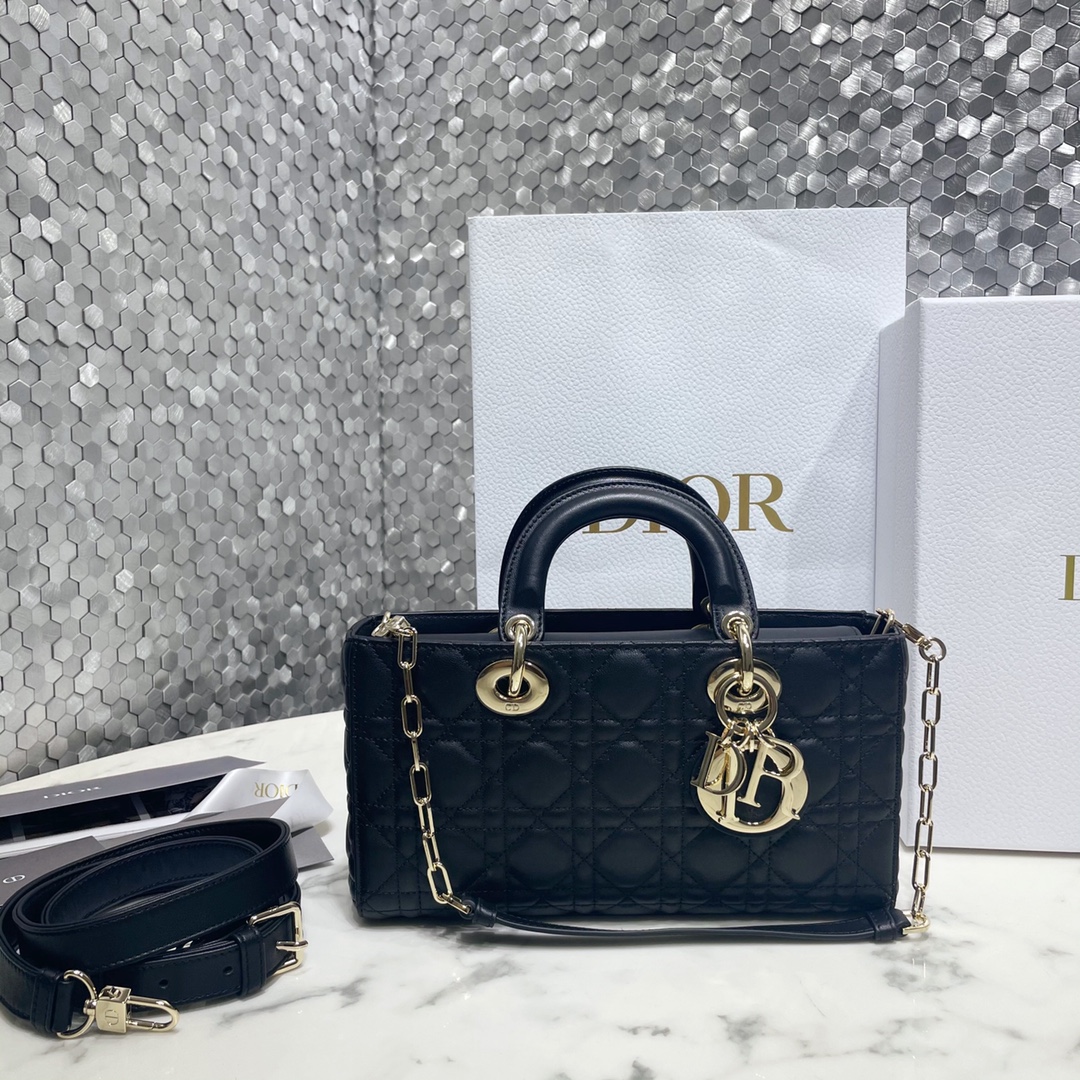 Dior Bags Handbags Gold Sheepskin Lady Chains