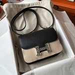 Hermes Constance Crossbody & Shoulder Bags Black Epsom Mini