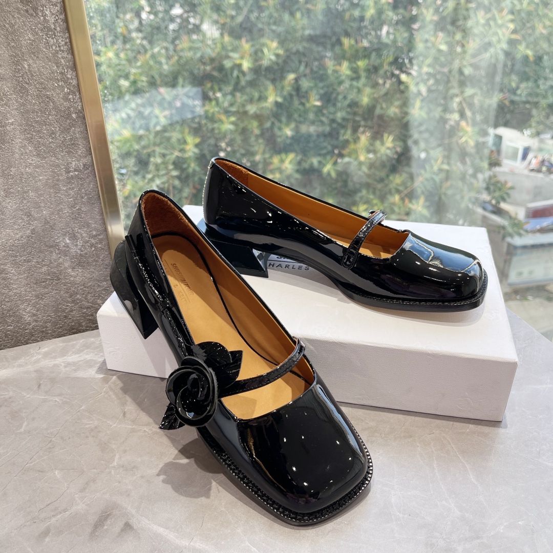 2022 Joint Funds: New Mary Jane Shoes with Rose Flower Design - 图片 9