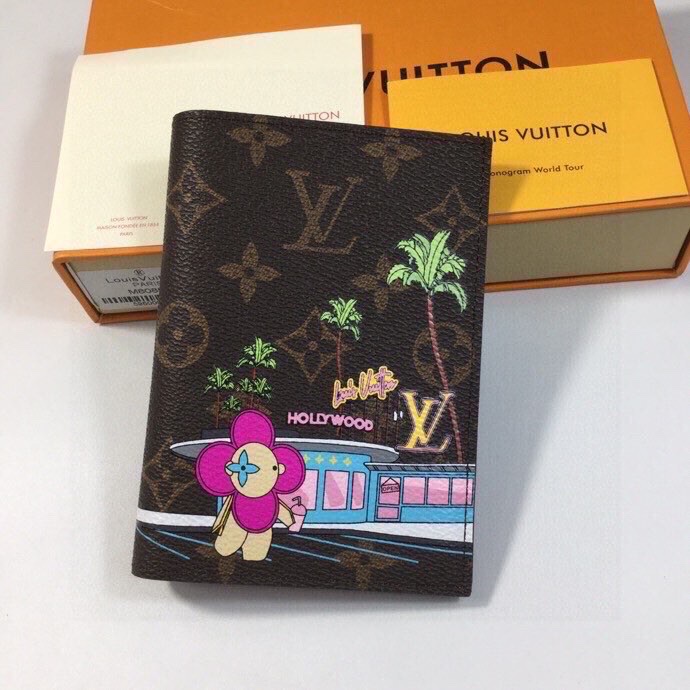 Front view of a premium leather passport cover