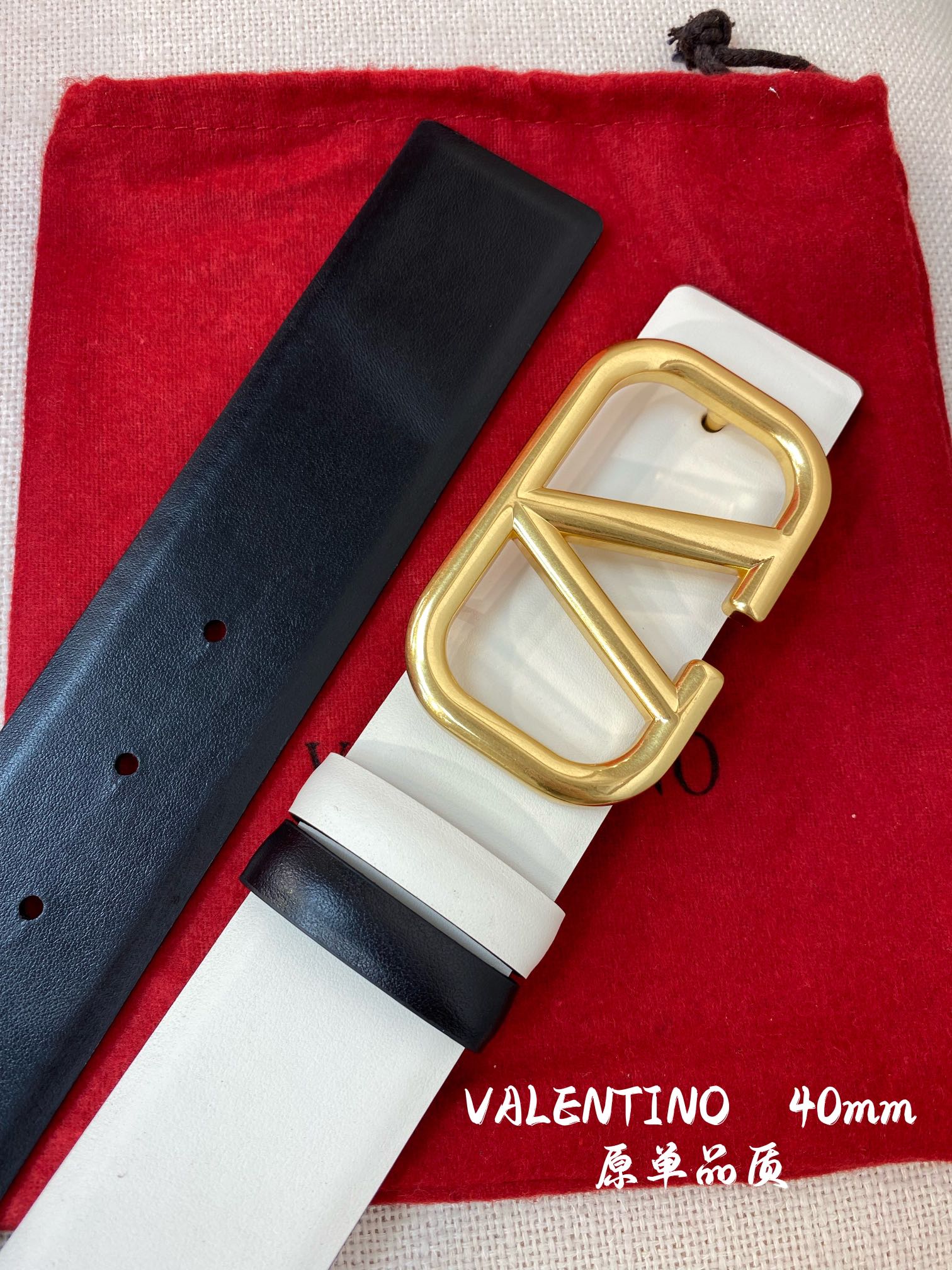 [Valentino Belts]Valentino 40mm classic double-sided color dual-use double-sid
