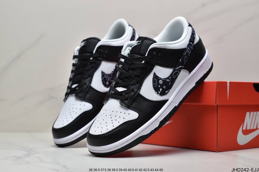 190 Nike Dunk Low Blue Paisley 白黑腰果花 DH4401-100