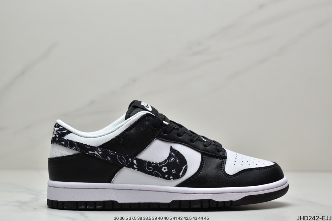 190 Nike Dunk Low Blue Paisley 白黑腰果花 DH4401-100