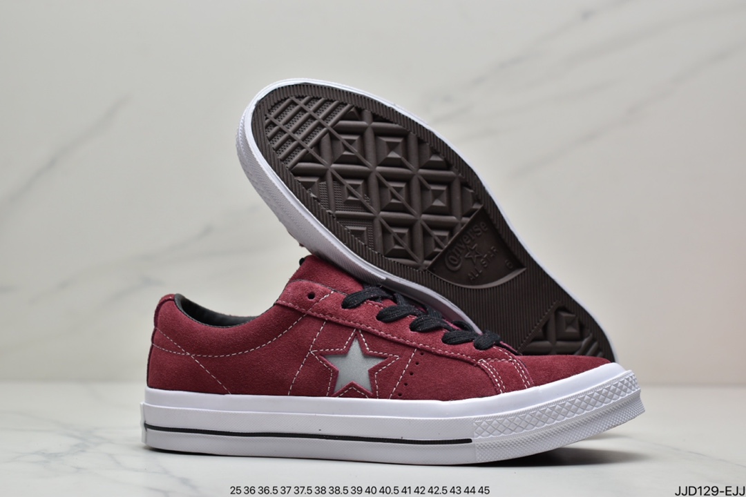 /Converse one star five star reflective low-top suede men's and women's casual shoes 158477C