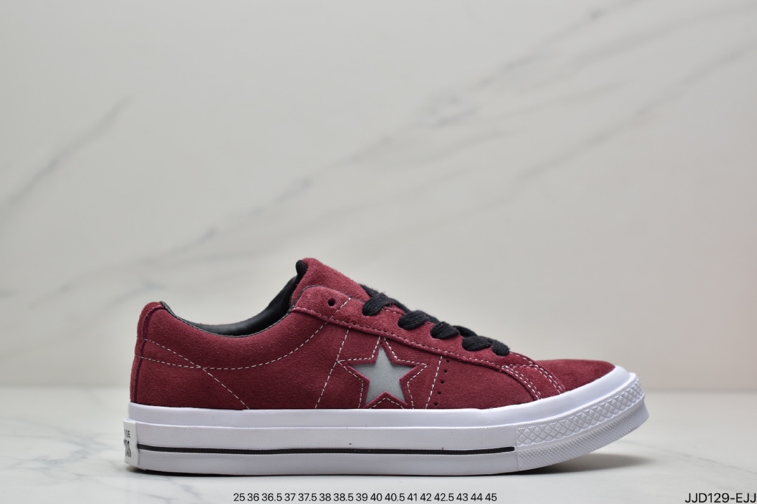 /Converse one star five star reflective low-top suede men's and women's casual shoes 158477C