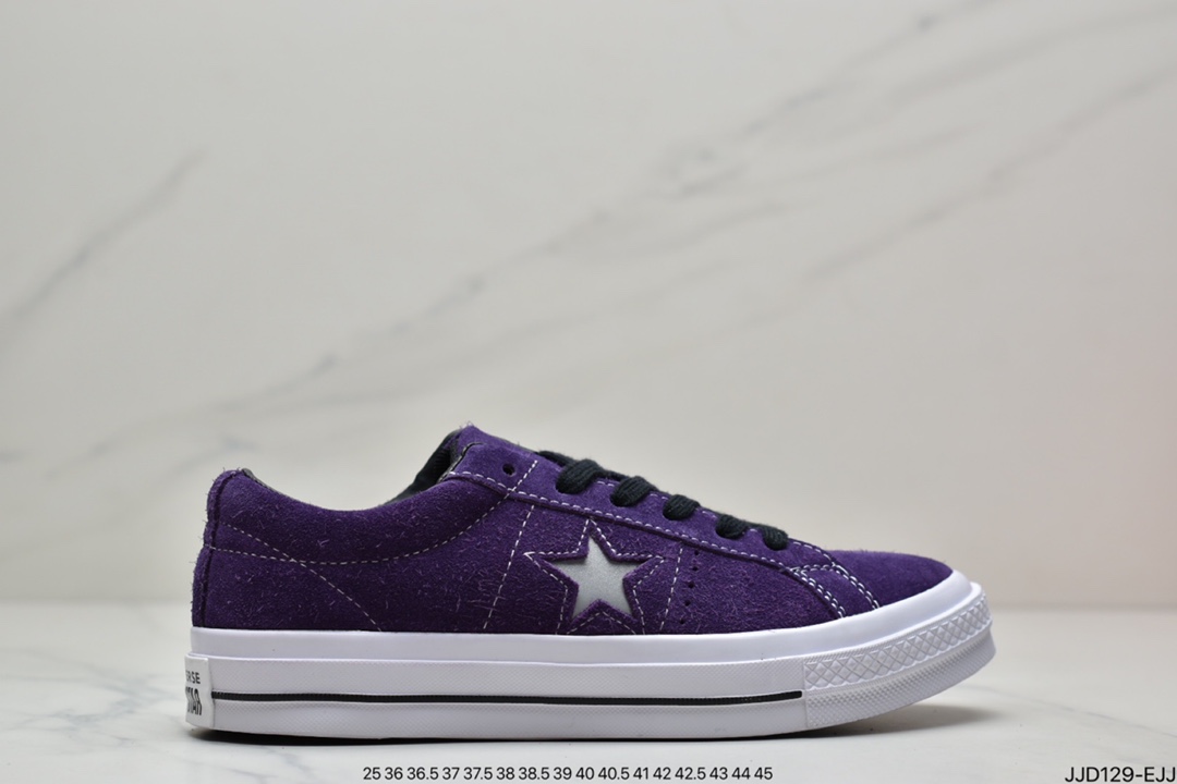 /Converse one star five star reflective low-top suede men's and women's casual shoes 158477C