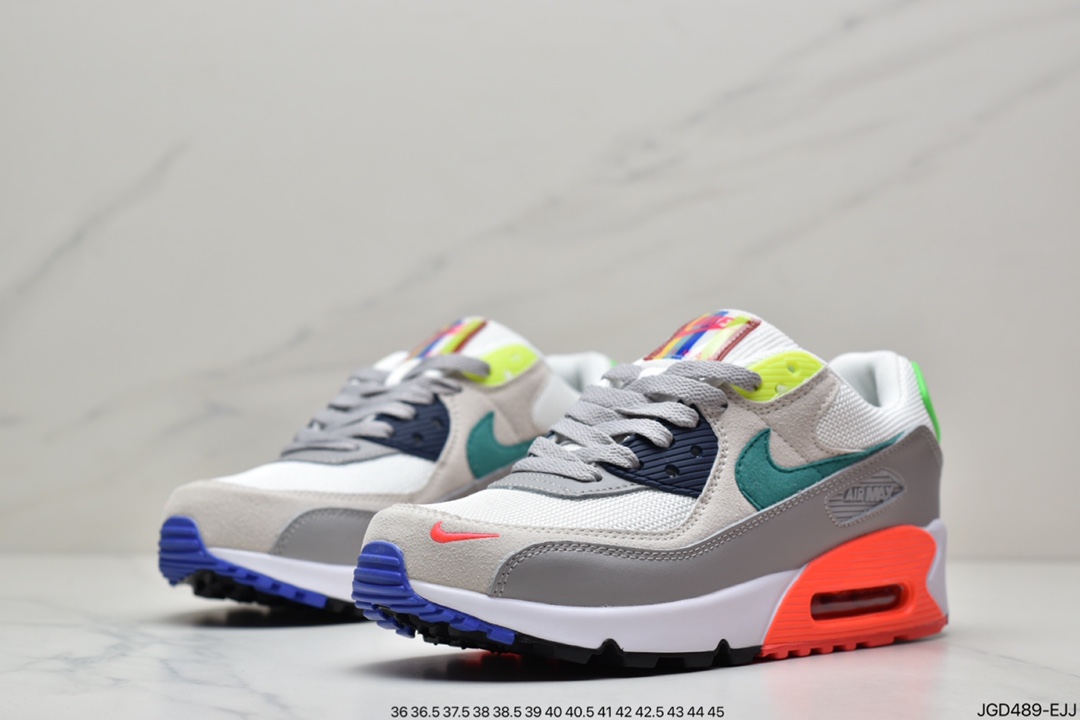 180 耐克NIKE AIR MAX90 FlyEase MAX90经典款复古缓震气垫跑步鞋 DA5562-001