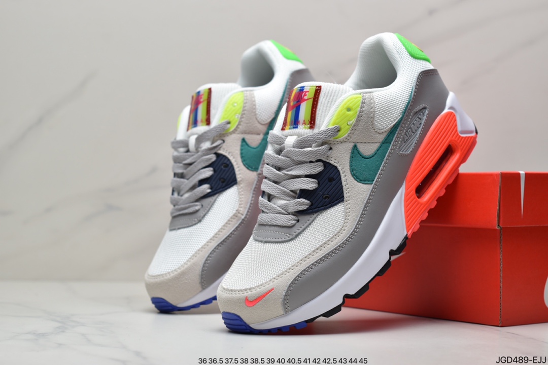 180 耐克NIKE AIR MAX90 FlyEase MAX90经典款复古缓震气垫跑步鞋 DA5562-001