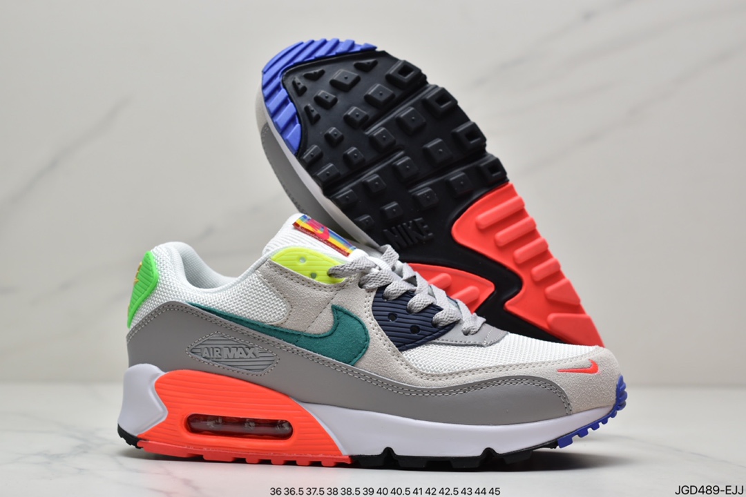 180 耐克NIKE AIR MAX90 FlyEase MAX90经典款复古缓震气垫跑步鞋 DA5562-001
