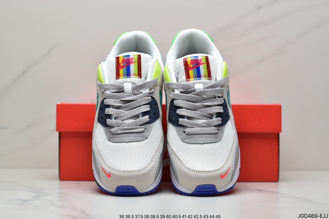 180 耐克NIKE AIR MAX90 FlyEase MAX90经典款复古缓震气垫跑步鞋 DA5562-001