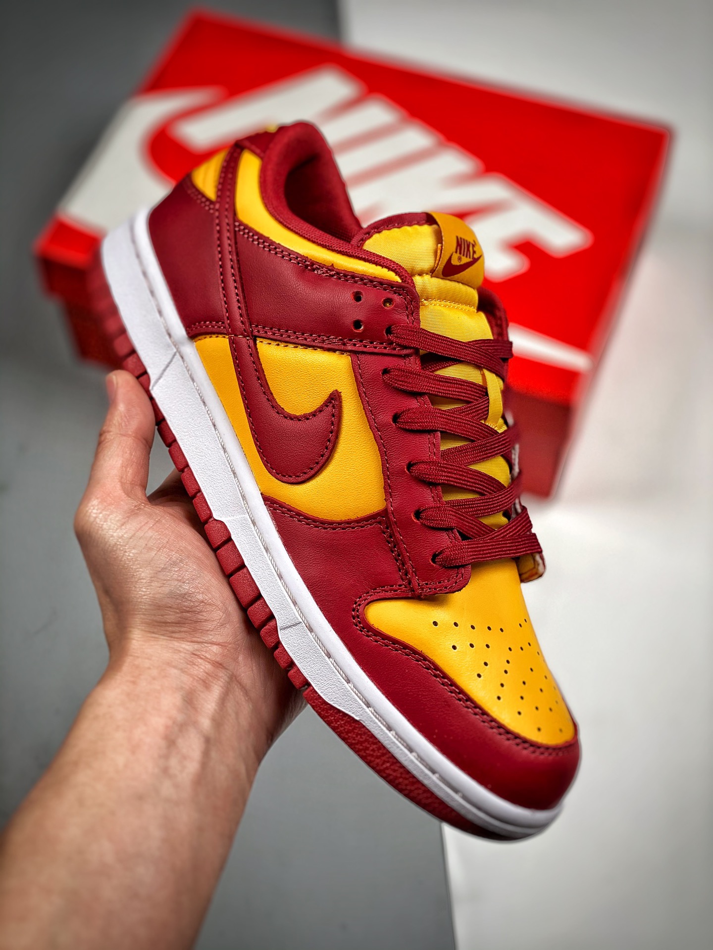 Nk Dunk SB Low rojo vino dorado, producción original de fábrica grande, lanzamiento con fotos reales, material de capa …