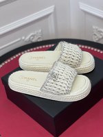 Chanel Shoes Slippers Weave Cashmere Sheepskin Spring/Summer Collection Fashion