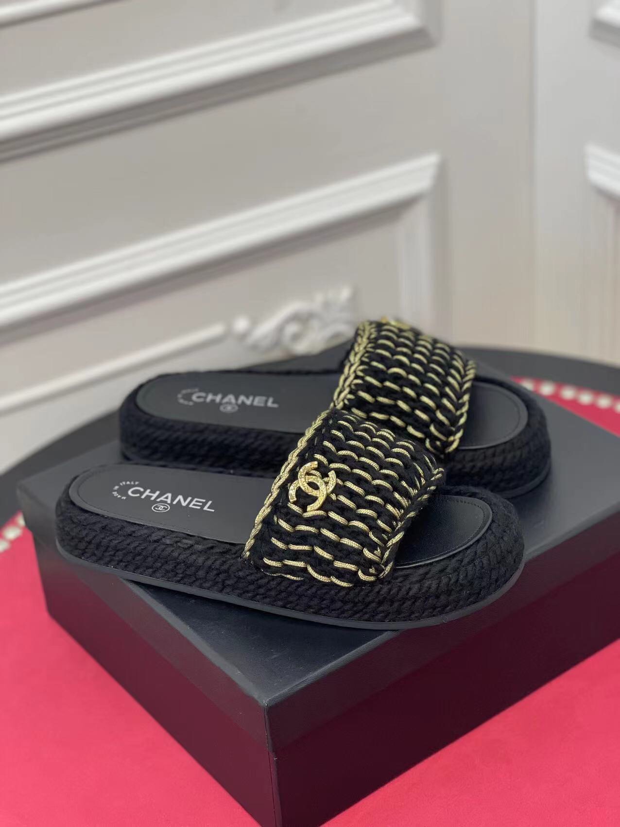 Chanel Flawless
 Shoes Slippers Weave Cashmere Sheepskin Spring/Summer Collection Fashion