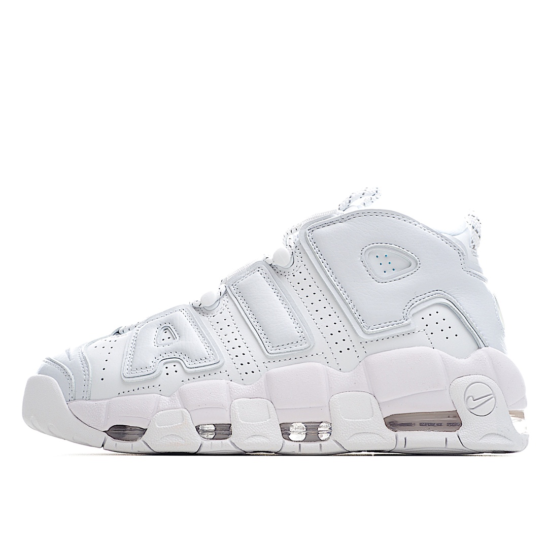 H0 公司级 Nike Air More Uptempo OG耐克 皮蓬全掌气垫篮球鞋原楦原档案开发版型采用一致牛培革鞋面材质市面最为修正全掌真气垫模具可视全掌透明中底气垫