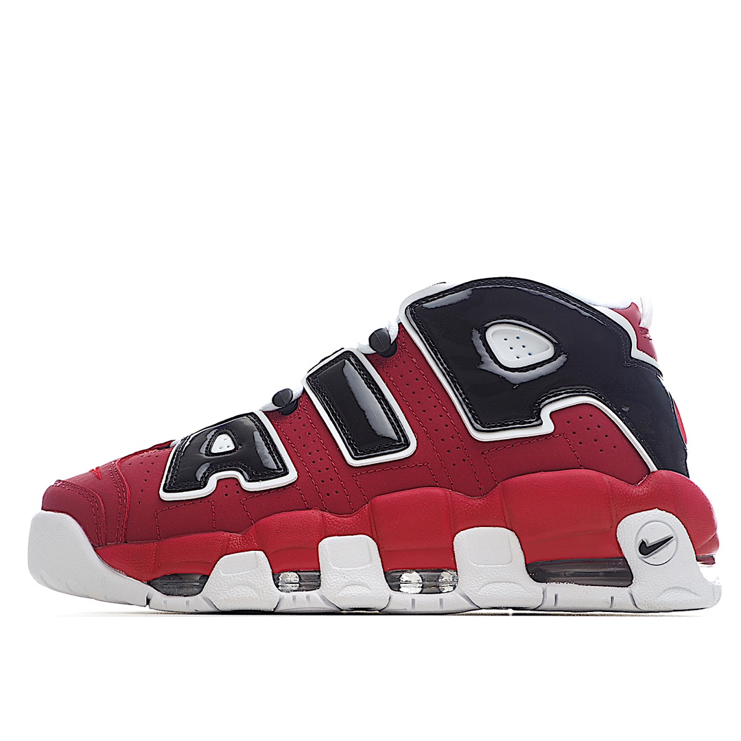 H0 公司级 Nike Air More Uptempo OG耐克 皮蓬全掌气垫篮球鞋原楦原档案开发版型采用一致牛培革鞋面材质市面最为修正全掌真气垫模具可视全掌透明中底气垫
