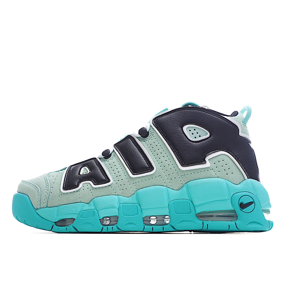 H0 公司级 Nike Air More Uptempo OG耐克 皮蓬全掌气垫篮球鞋原楦原档案开发版型采用一致牛培革鞋面材质市面最为修正全掌真气垫模具可视全掌透明中底气垫