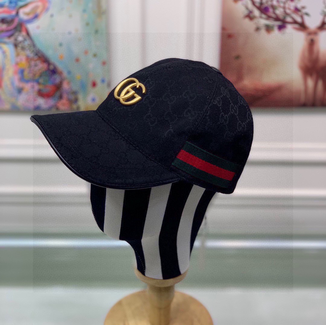 Gucci Sombreros Gorras Lona Cuero de vaca