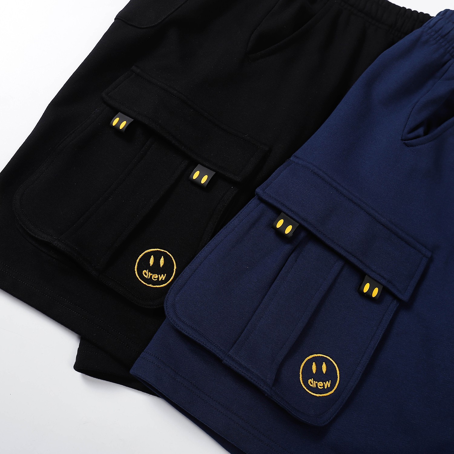 High-Quality Cotton Shorts with Smiley-Face Embroidery and Rope Design: #YH232 Collection Summary - 图片 8