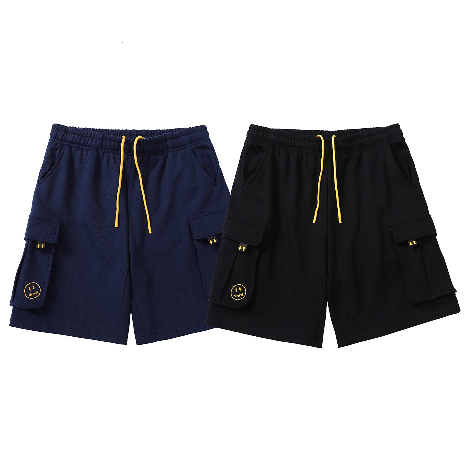 High-Quality Cotton Shorts with Smiley-Face Embroidery and Rope Design: #YH232 Collection Summary - 图片 9